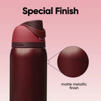 Owala FreeSip - Stainless Steel - 32-oz. - Red Black Cherry
