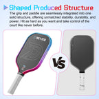 DGYGQ Pickleball Paddles - Professional Carbon Fiber Paddle with Honeycomb Core Pickleball Rackets - Lightweight Precision & Enhanced Shock Absorption for High Spin & Powerful Shots (Red and Blue)