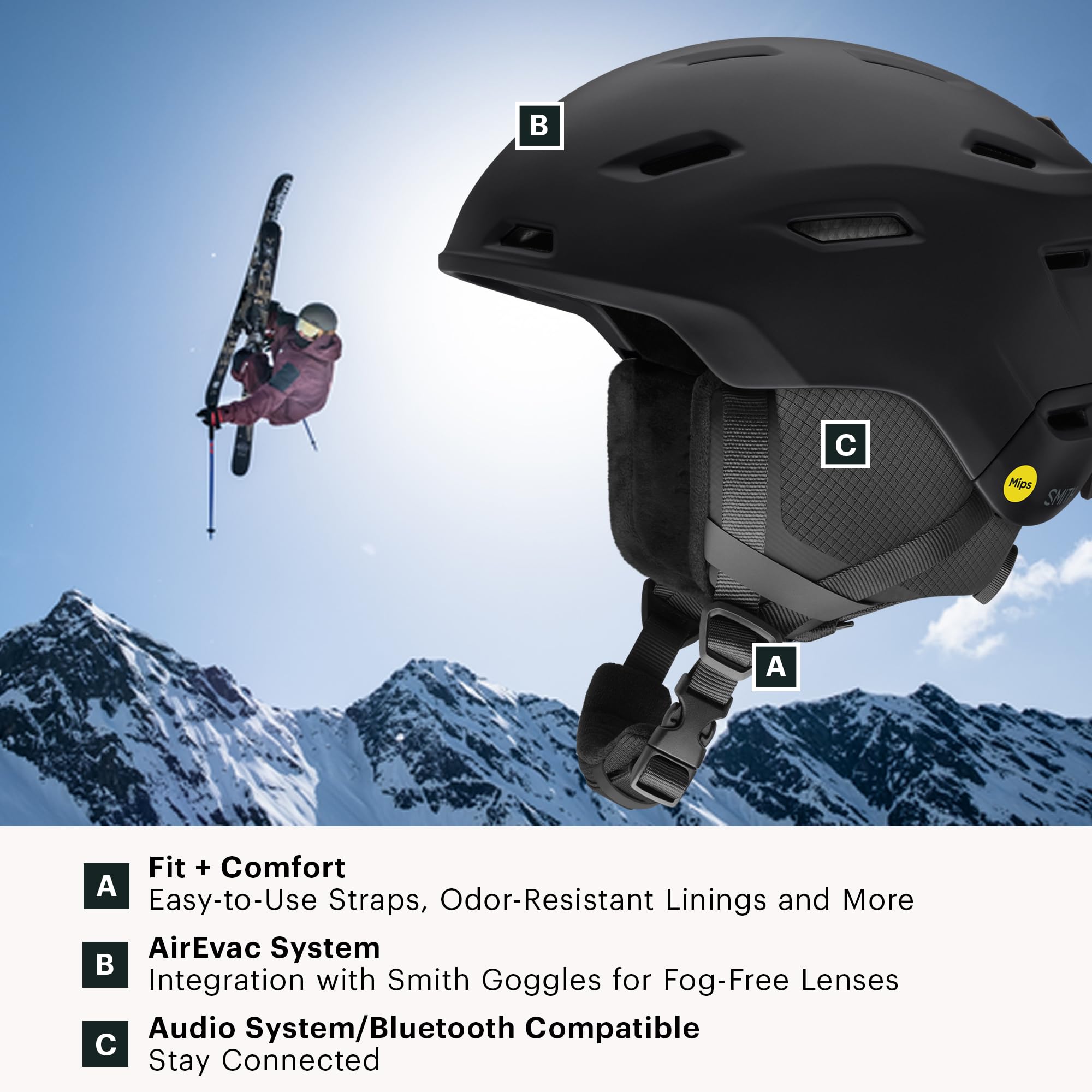 Smith Descend MIPS Matte Black Medium Helmet 2026