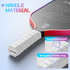 DGYGQ Pickleball Paddles - Professional Carbon Fiber Paddle with Honeycomb Core Pickleball Rackets - Lightweight Precision & Enhanced Shock Absorption for High Spin & Powerful Shots (Red and Blue)